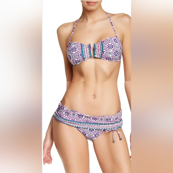 Nanette Lepore Other - Nanette Lepore Mallorca Mosaic Bandeau Bikini Top, Size Small,  NWT